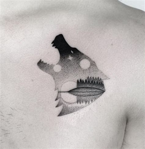 Wolf Pointillism Tattoo Tatoo Tatuajes Puntillismo