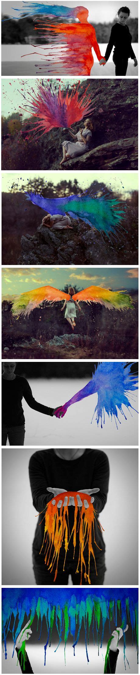 Photographs And Watercolors Merge In Surreal Paintings By Aliza Razell