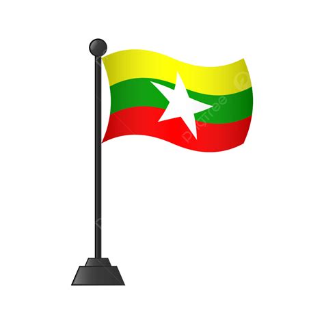 Gambar Bendera Myanmar Myanmar Bendera Nasional PNG Dan Vektor
