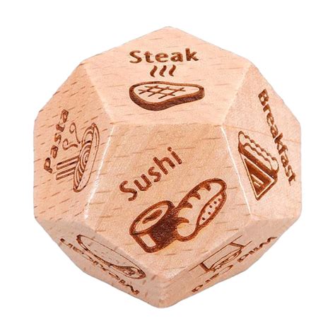 Date Night Dice Valentines Day Gifts For Her Romantic Wood Food