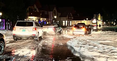 Hail Piled Up Like Snow In Estes Park During Wednesday Nights Storm