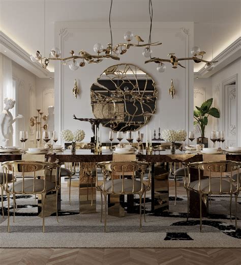 Luxury Dining Room With A Parisian Look
