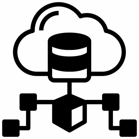 Connection Data Cloud Computing Deploy Storage Scalability Icon