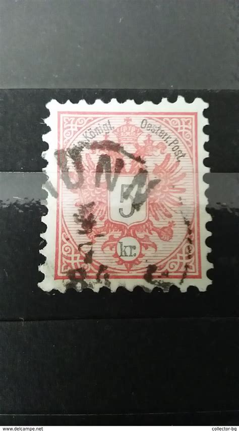 Rare 5 Kr Osstereich Austria Empire 1884 Used Stamp Timbre For Sale