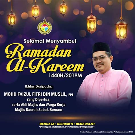 Selamat Menyambut Ramadan Al Karem 1440h2019m