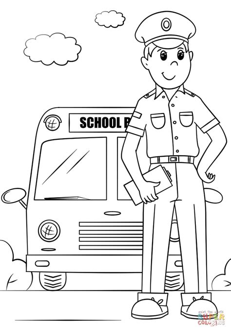 Bus Driver Clipart Black And White 10 Free Cliparts Download Images