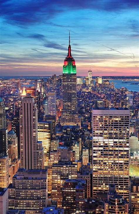 New York City Manhattan Skyline Aerial View Photograph By Songquan Deng