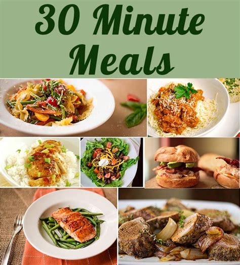 Healthy 30 Minute Meals Meals 30 Minute Meals Healthy 30 Minute Meals