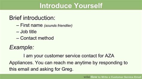 How to introduce yourself in an email. How to Write a Customer Service Email: 12 Steps (with Pictures)