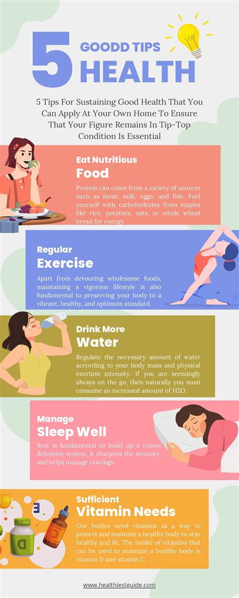5 Good Tips For Health Infographic Health Benefits Member Article