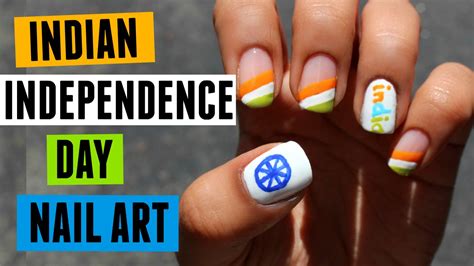 Indian Independence Day Nail Art 🇮🇳 Youtube