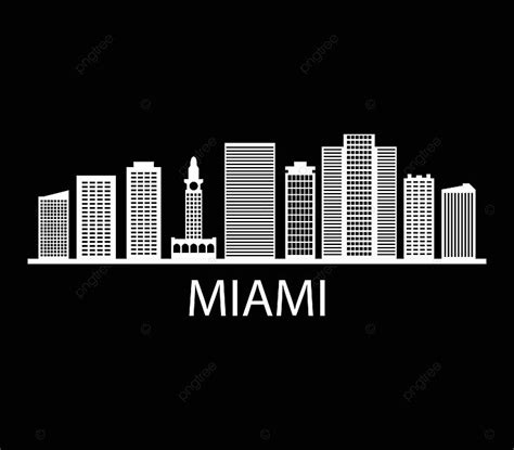 Miami Skyline Miami Historic Symbol Vector Miami Historic Symbol Png
