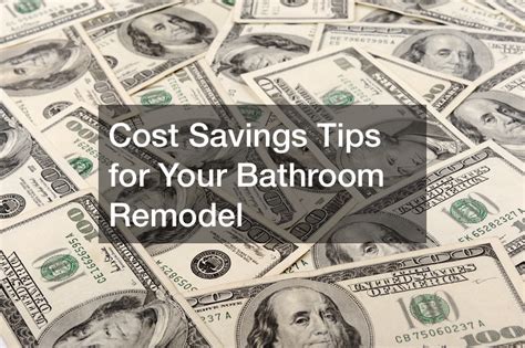Cost Savings Tips For Your Bathroom Remodel At Home Inspections