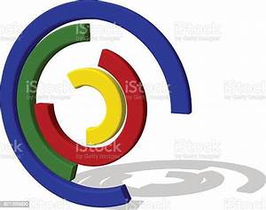 Pie Chart 3d Vector Colorful Illustration Stock Illustration Download