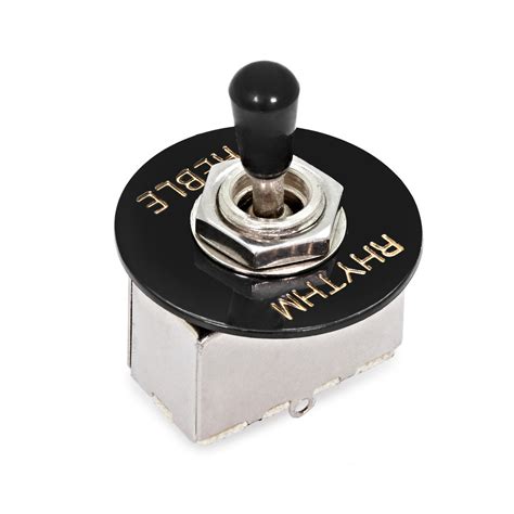 Guitarworks 3 Way Vintage Style Toggle Switch Black At Gear4music