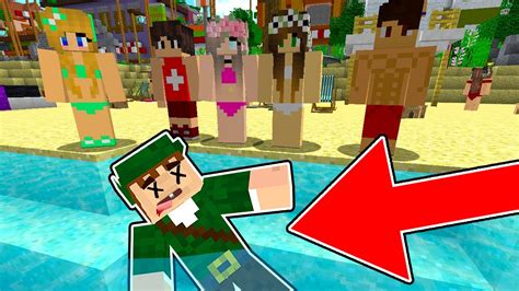 O Robin Hood Gamer Se Afogou Na Praia Perigosa Do Minecraft 😱 Youtube