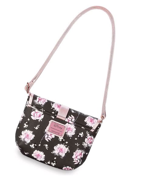Disney Minnie Mouse Floral Saddle Bag By Loungefly New Mint Condition