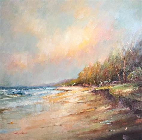 Autumn Feel At The Beach 2 By Liliana Gigovic Paintings For Sale