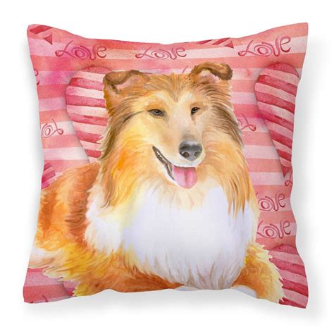 Sheltie Love Fabric Decorative Pillow Bb9807pw1818 Outdoor Cushions