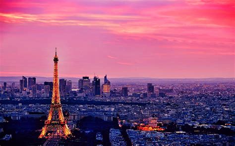 Eiffel Tower Sunset Wallpaper Paris Sunset Walpaper