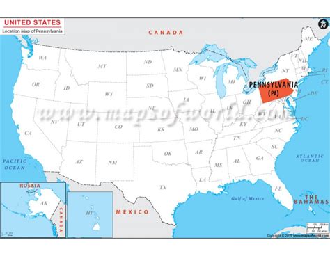 Buy Pennsylvania Location Map