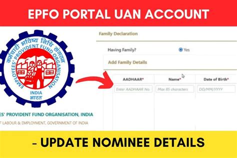 Epf Nominee Update Online Process Through Uan Portal 2023