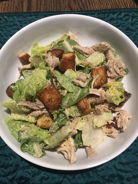 Calories, fat, protein, and carbohydrate values for for italian dressing and other related foods. Chicken "Caesar" 482 calories. Shredded roasted chicken ...
