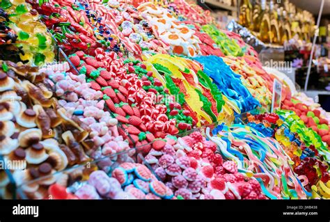 Mix Of Different Kind Of Candies Stock Photo Alamy