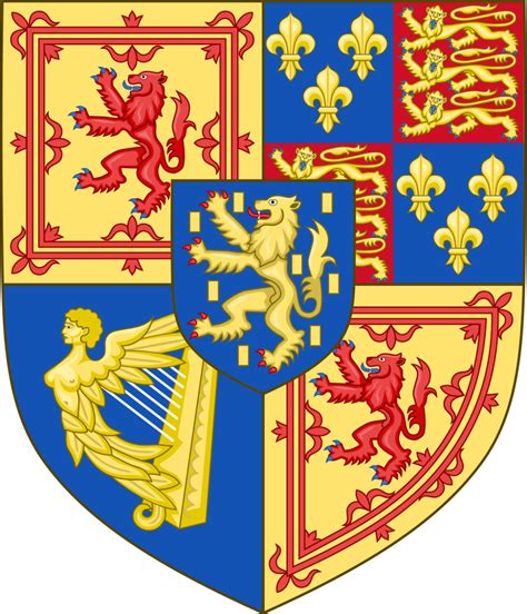 Arms Of Scotland 1694 1702 Categorycoats Of Arms Of England