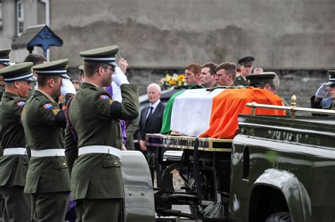 Young Irish Soldier Is Buried With Full Military Honours After He Died