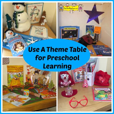 Use a Theme Table for Preschool Learning - How To Run A Home Daycare