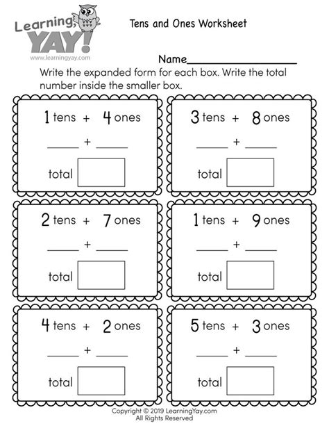 First Grade Tens And Ones Worksheet Tens And Ones Worksheets 1st