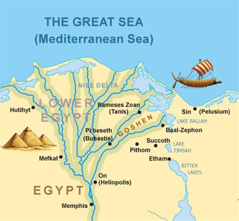 Egypt Goshen Map Bible