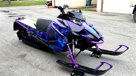 Literally one of a kind graphics kit for your arctic cat m8000 / m6000 snowmobile sled. 2019 Arctic Cat Alpha m8000 - Dennis Kirk - Sled Build