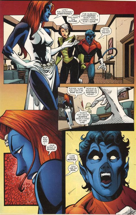 Mystique Reveals She S Nightcrawler S Mother From X Men Forever March Comic Book