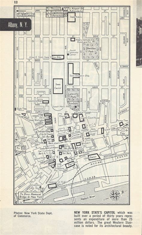 Akron Ohio Map Vintage Map City Map Street Map 1950s 2 Etsy
