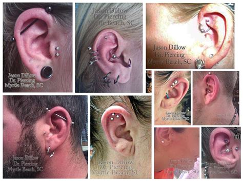 Come See Our Resident Piercer Jason Dillow And Get A Custom Ear Project At Dr Piercing Myrtle