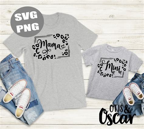 Matching Mommy And Me Svg Set Mama Mini Png Etsy