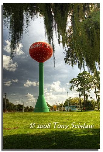 Strawberry Tower Water Tower In Plant City Florida