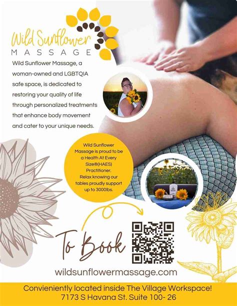 Wild Sunflower Massage Denver T Guide