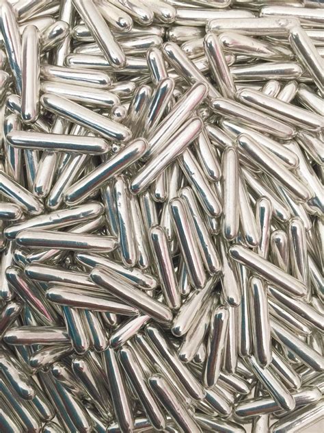 Metallic Rods Silver The Sprinkle Co