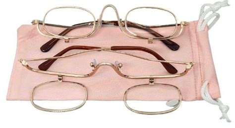 Magnifying Makeup Glasses Flip Down Folding Metal Frame Eyeglasses 1 5 Allure For Beauty