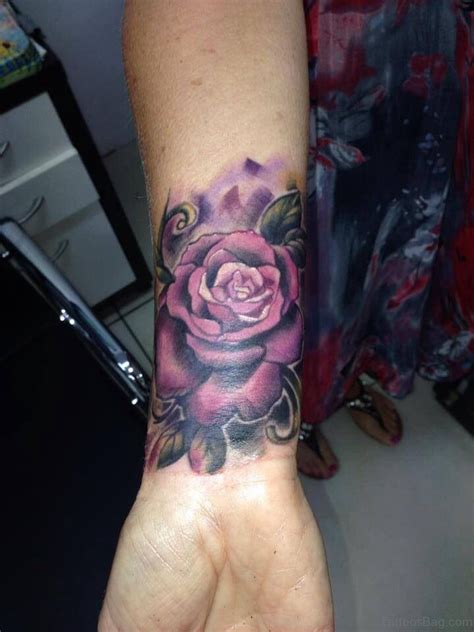 As wrist is a very prominent part of the body, a wrist tattoo can increase your beauty and reflects. 52 Wrist Colorful Rose Tattoo Designs