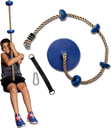 Climbing Rope Tree Swing With Platforms And Disc Swings