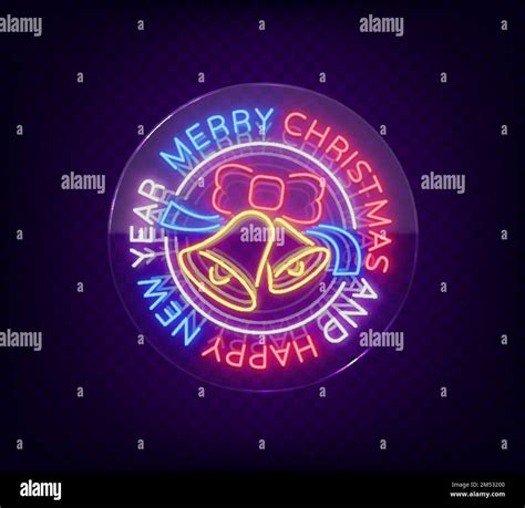 Merry Christmas And Happy New Year Neon Sign Neon Symbol For Your New