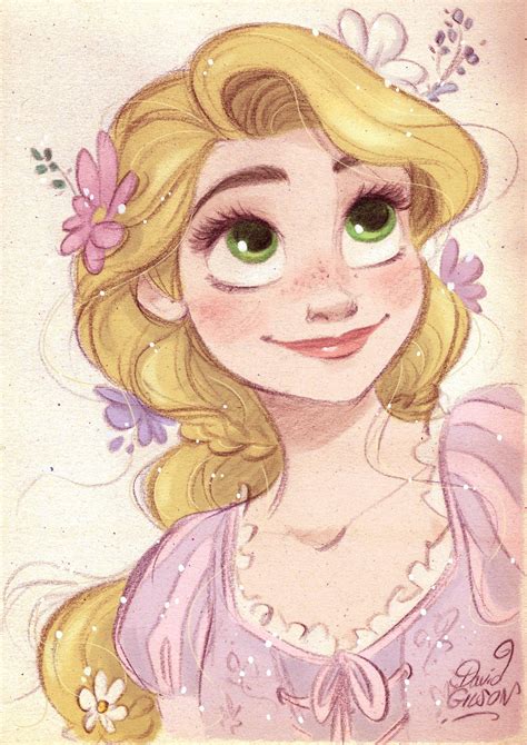 Rapunzel By David Gilson Disney Fan Art Arte Da Disney Arte De