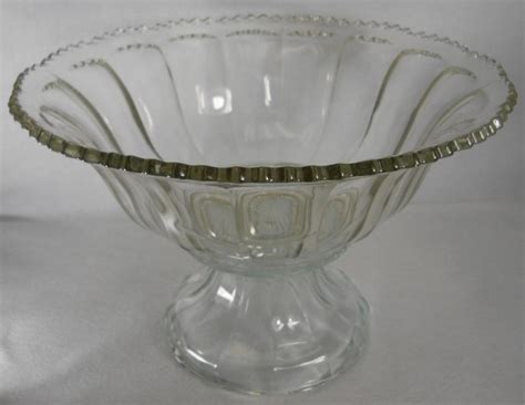 1962 Indiana Glass Co Colonial Paneled Punch Bowl Set Wscalloped Rim 7115 For Sale At 1stdibs