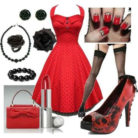 Absolutely Love The 50s Style Dress Mode Rockabilly Rockabilly Outfits Rockabilly Fashion