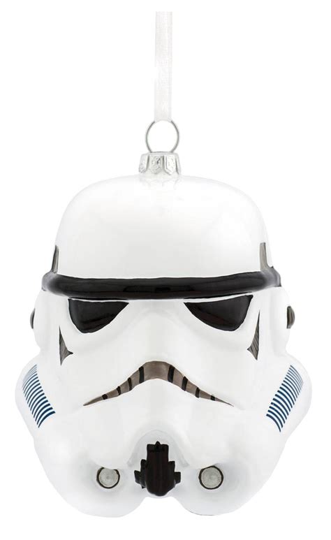 New Star Wars Themed Imperial Stormtrooper Helmet Glass Ornament From