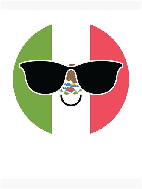 Mexico Emoji Metal Print By Hippoemo Redbubble